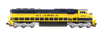 Pre-Owned EMD SD70MAC Nose Headlight Version Diesel Locomotive Alaska Railroad - Road #4006