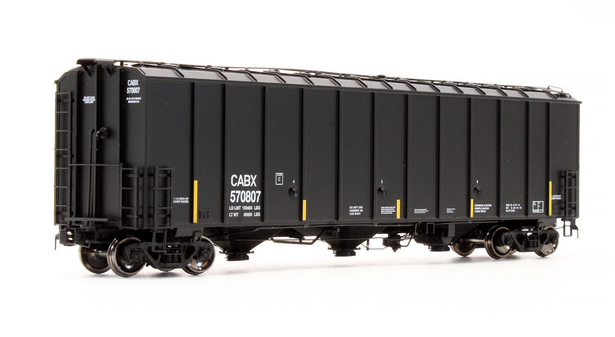 Pre-Owned SXT30325 Thrall 5750cf Carbon Black Covered Hopper (80s Body 22 Hatch) Cabot Corp CABX - Road #570807