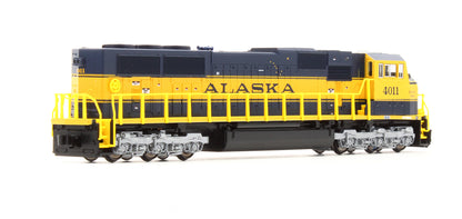 Pre-Owned EMD SD70MAC Nose Headlight Version Diesel Locomotive Alaska Railroad - Road #4011