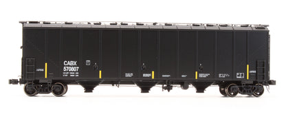 Pre-Owned SXT30325 Thrall 5750cf Carbon Black Covered Hopper (80s Body 22 Hatch) Cabot Corp CABX - Road #570807