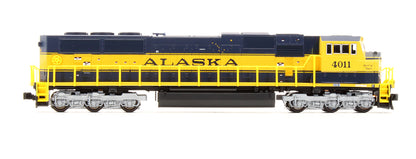 Pre-Owned EMD SD70MAC Nose Headlight Version Diesel Locomotive Alaska Railroad - Road #4011