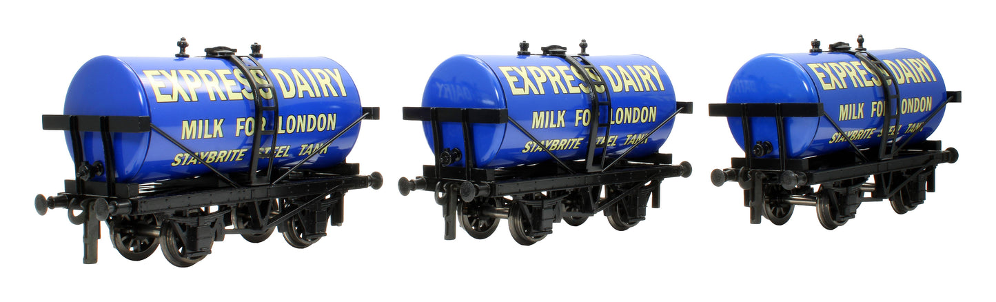 Pre-Owned Set 4 of 3x Blue Express Dairy Tankers Special Set