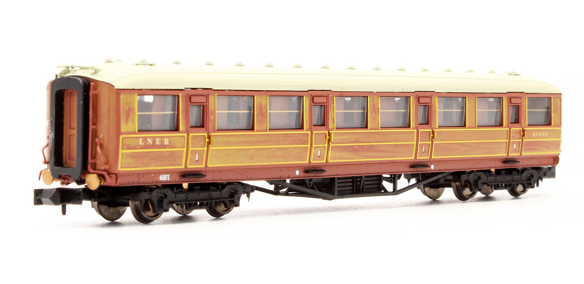 Pre-Owned 2P-011-104 Gresley LNER Teak 1st Class Coach 31865