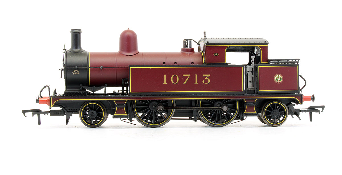 Pre-Owned L&YR 2-4-2 Tank 10713 LMS Crimson Steam Locomotive - DCC Sound