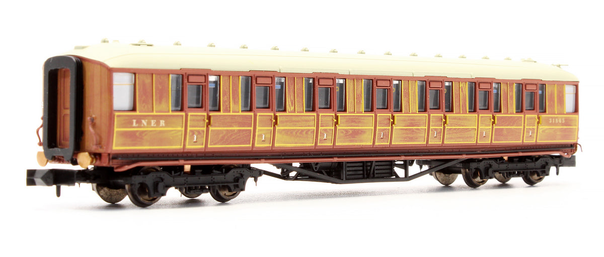 Pre-Owned 2P-011-104 Gresley LNER Teak 1st Class Coach 31865
