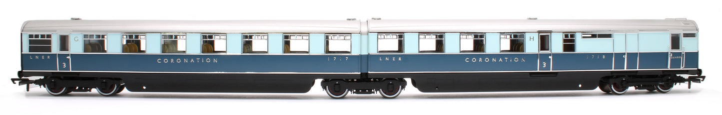 Coronation Open Third & Brake Third Articulated LNER Coach Pack