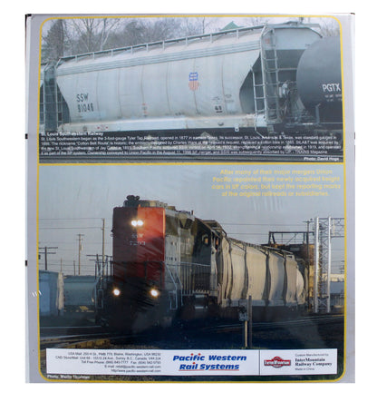 Pre-Owned Set Of 3 Union Pacific 'Super Set' St Louis Southwestern/ Cotton Belt 3 Bay 4650 Covered Hopper Wagons No.91000. 91020 & 91046