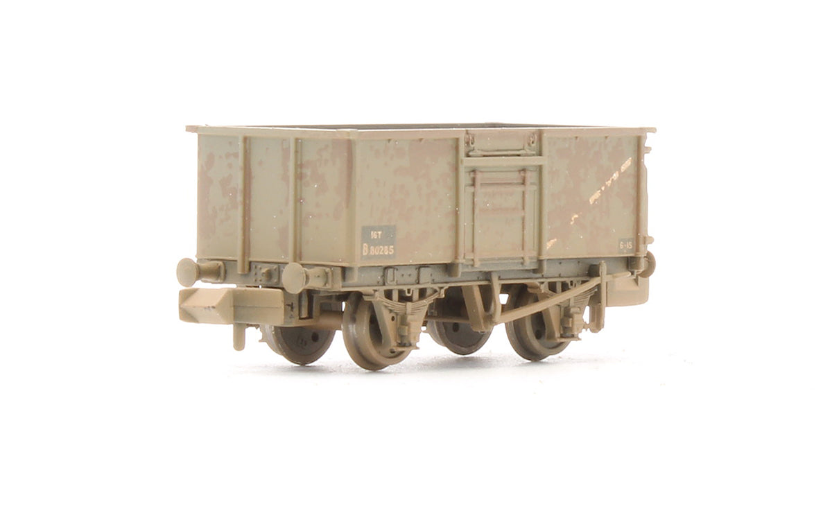 Pre-Owned 16T Steel Mineral Wagon BR Grey 'B80285' - Weathered