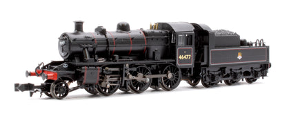 LMS Ivatt 2MT 46477 BR Lined Black (Early Emblem) Steam Locomotive