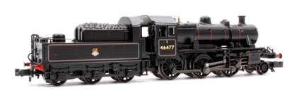 LMS Ivatt 2MT 46477 BR Lined Black (Early Emblem) Steam Locomotive