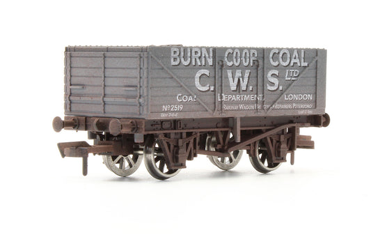 Pre-Owned 7 Plank Wagon C.W.S 'Burn COOP Coal' No.2519 - Weathered - Limited Edition