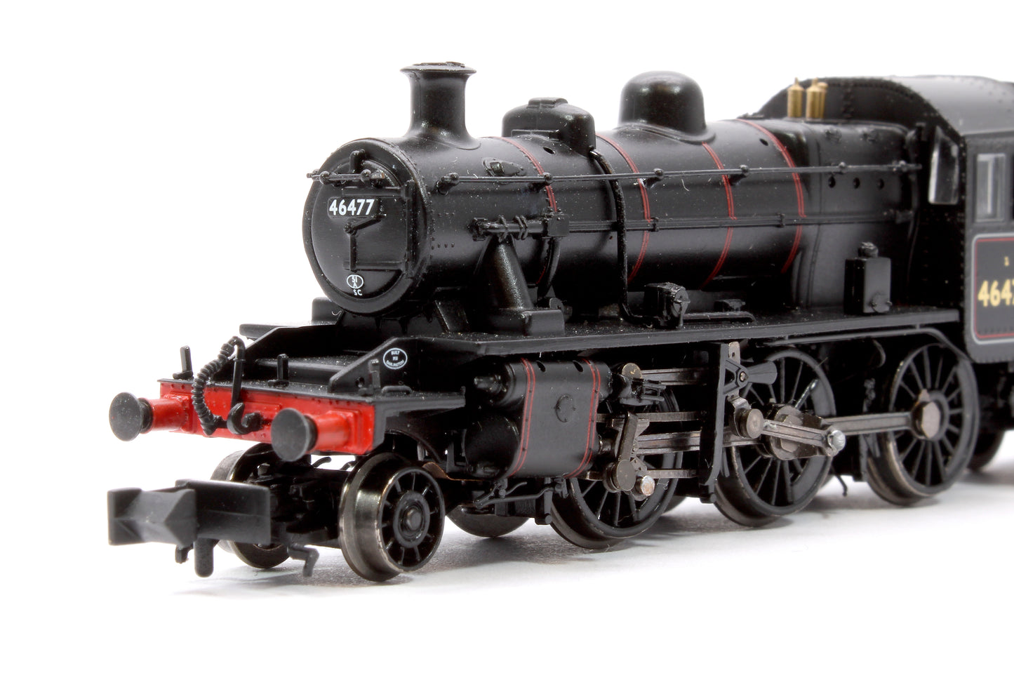 LMS Ivatt 2MT 46477 BR Lined Black (Early Emblem) Steam Locomotive - Sound Fitted