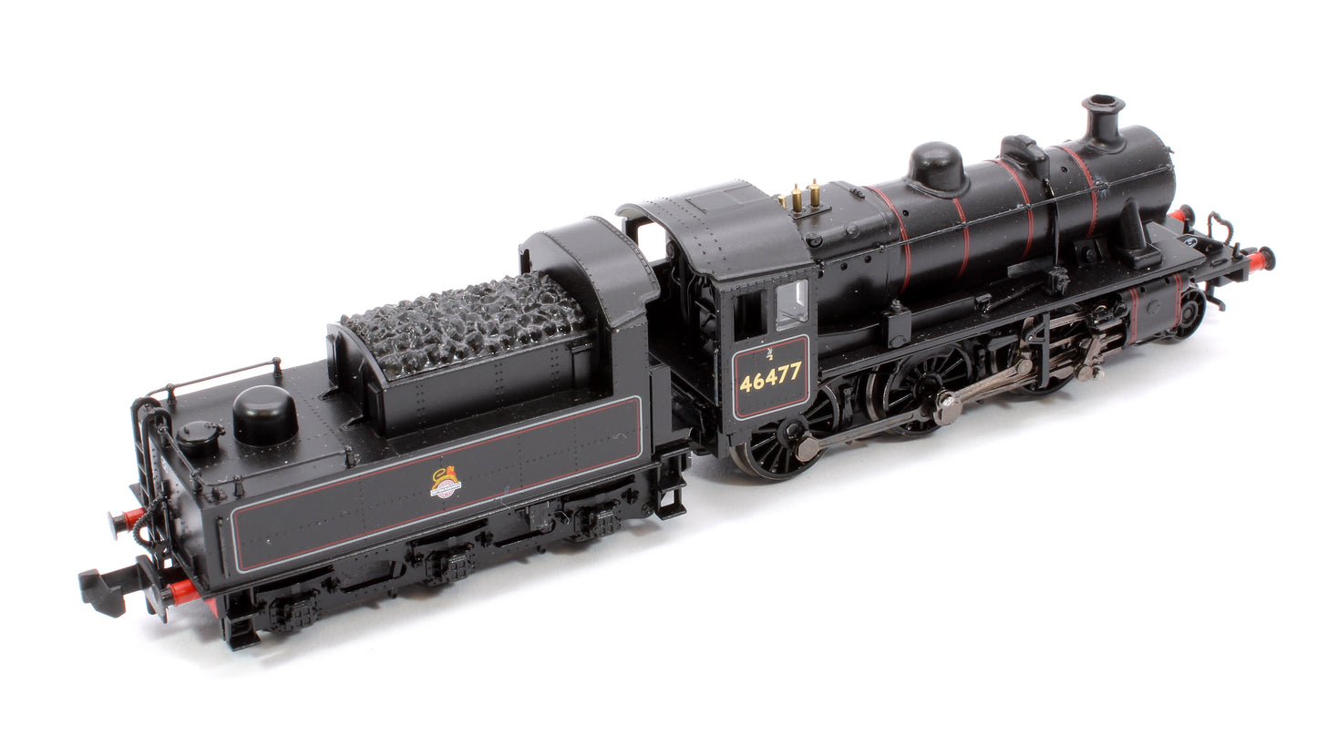 LMS Ivatt 2MT 46477 BR Lined Black (Early Emblem) Steam Locomotive - Sound Fitted