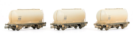 Pre-Owned Set Of 3 PCA wagons Metalair Grey (Weathered)