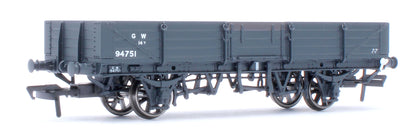 GWR Dia. O19 Open C ‘Tube’ Wagon No.94751