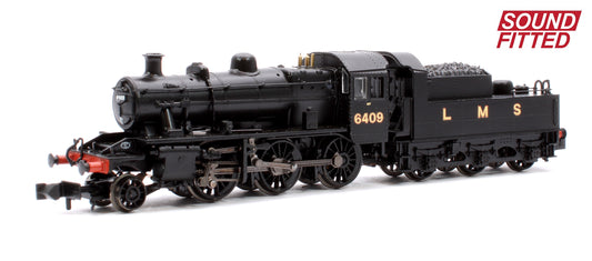 LMS Ivatt 2MT 6409 LMS Black Steam Locomotive - Sound Fitted