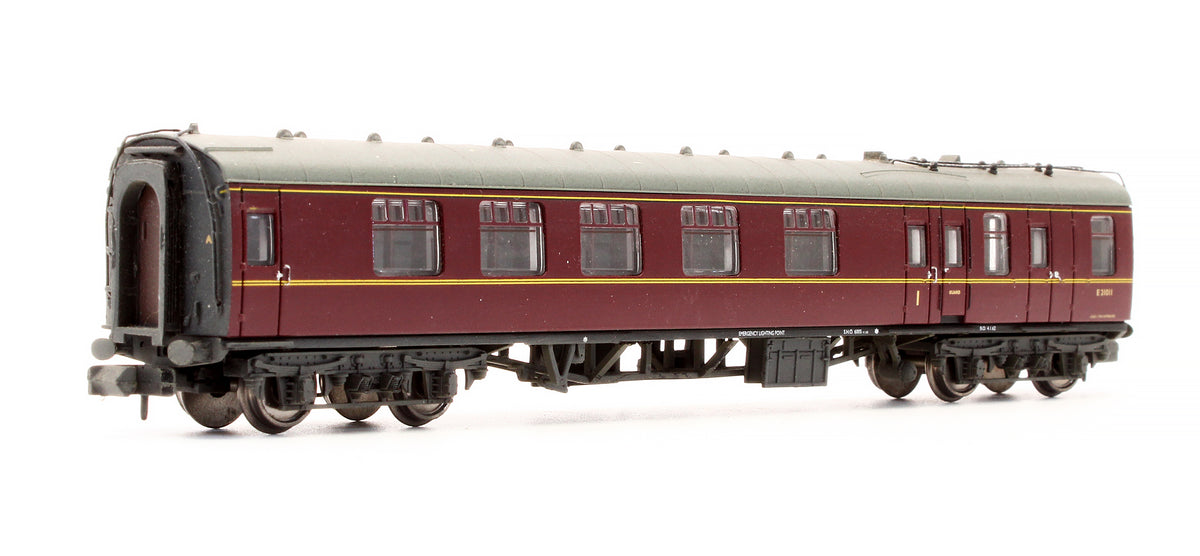 Pre-Owned 374-084A MK1 BCK Brake Corridor Coach BR Maroon E21011 - Weathered
