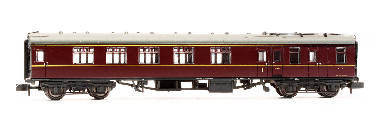 Pre-Owned 374-084A MK1 BCK Brake Corridor Coach BR Maroon E21011 - Weathered