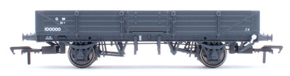 964008 GWR Dia. O19 Open C ‘Tube’ Wagon No.100000