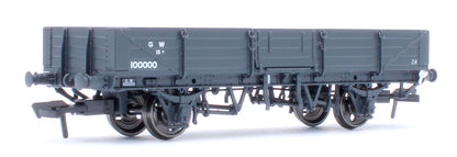 964008 GWR Dia. O19 Open C ‘Tube’ Wagon No.100000