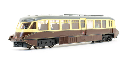 Pre-Owned Streamlined Railcar No16 Lined Chocolate and Cream GWR Twin Cities - DCC Sound