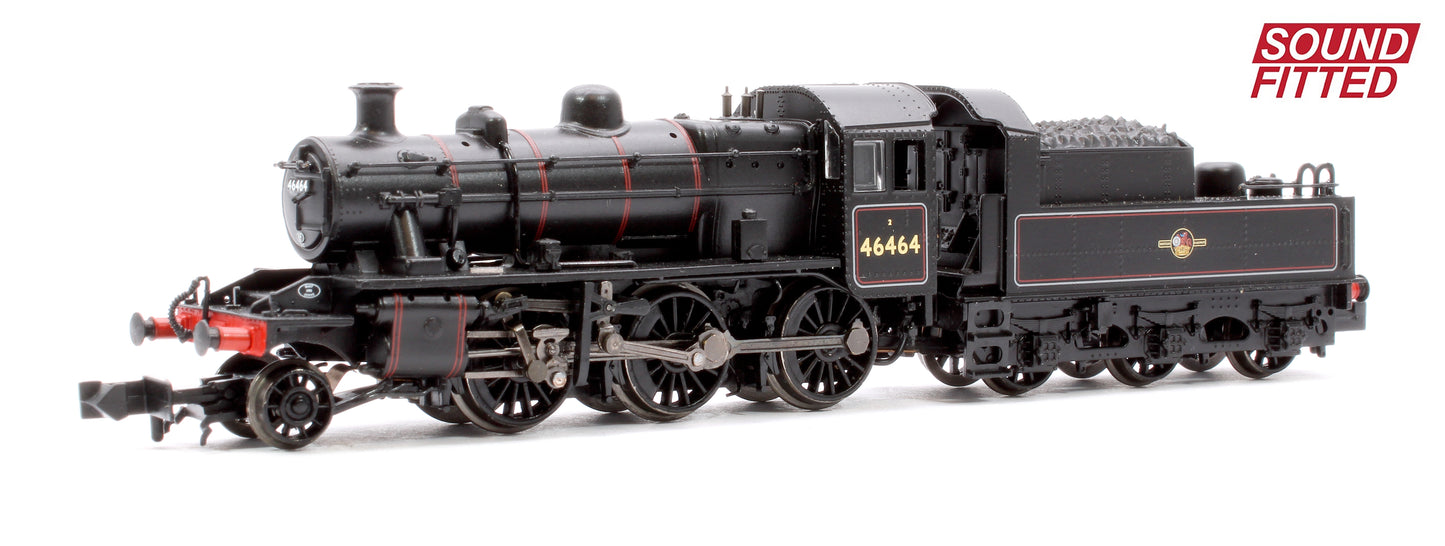 LMS Ivatt 2MT 46464 BR Lined Black (Late Crest) Steam Locomotive - Sound Fitted