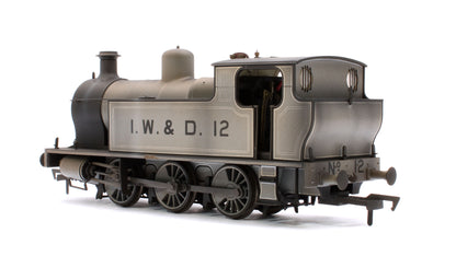 Custom Weathered Kerr, Stuart 'Victory' 0-6-0T Locomotive in Lined Grey, IW&D 12