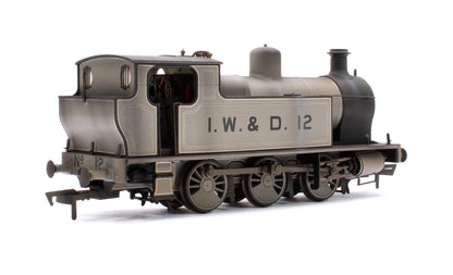 Custom Weathered Kerr, Stuart 'Victory' 0-6-0T Locomotive in Lined Grey, IW&D 12