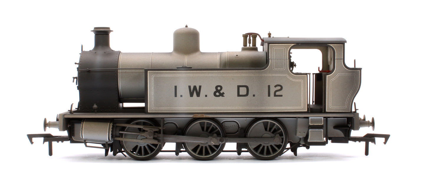 Custom Weathered Kerr, Stuart 'Victory' 0-6-0T Locomotive in Lined Grey, IW&D 12