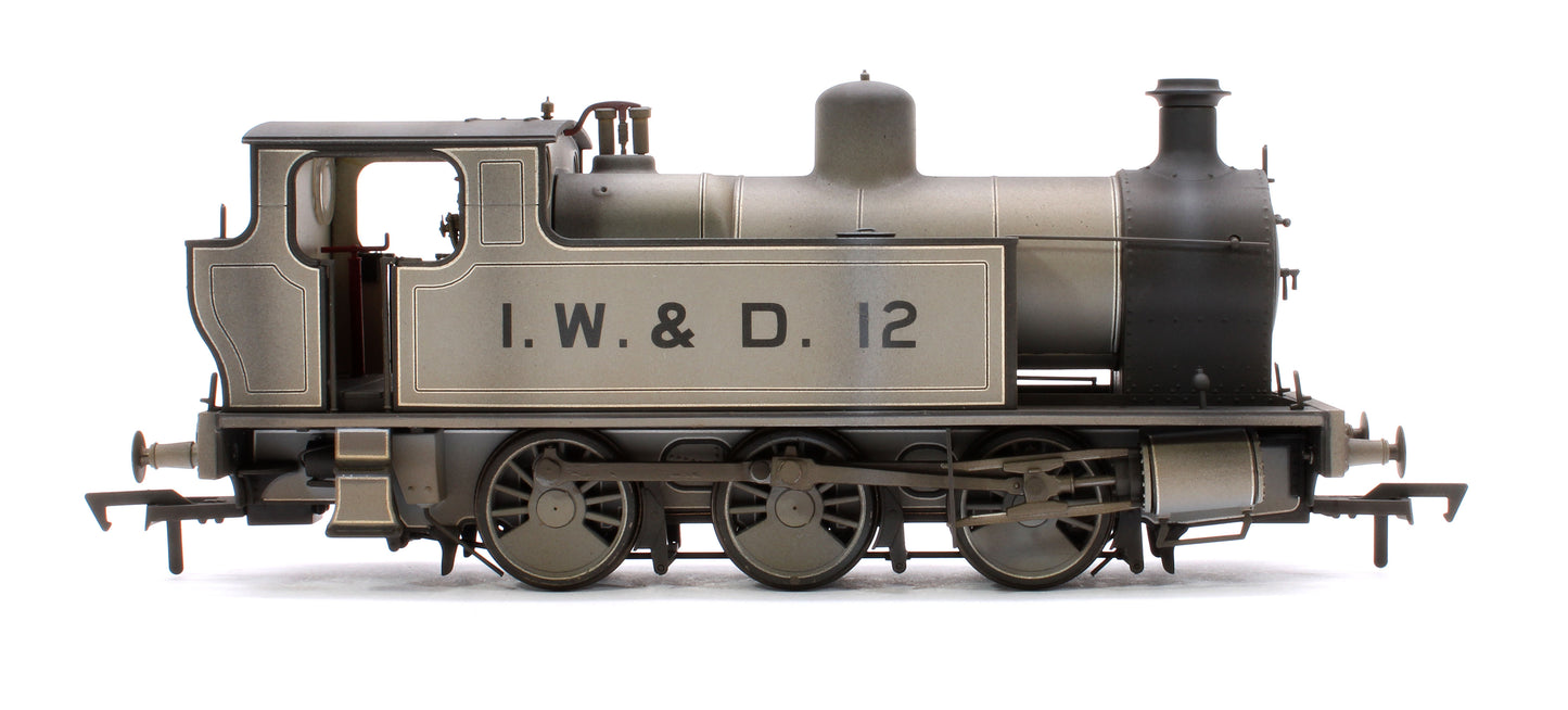 Custom Weathered Kerr, Stuart 'Victory' 0-6-0T Locomotive in Lined Grey, IW&D 12