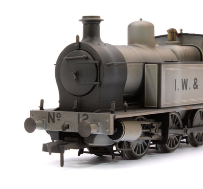 Custom Weathered Kerr, Stuart 'Victory' 0-6-0T Locomotive in Lined Grey, IW&D 12