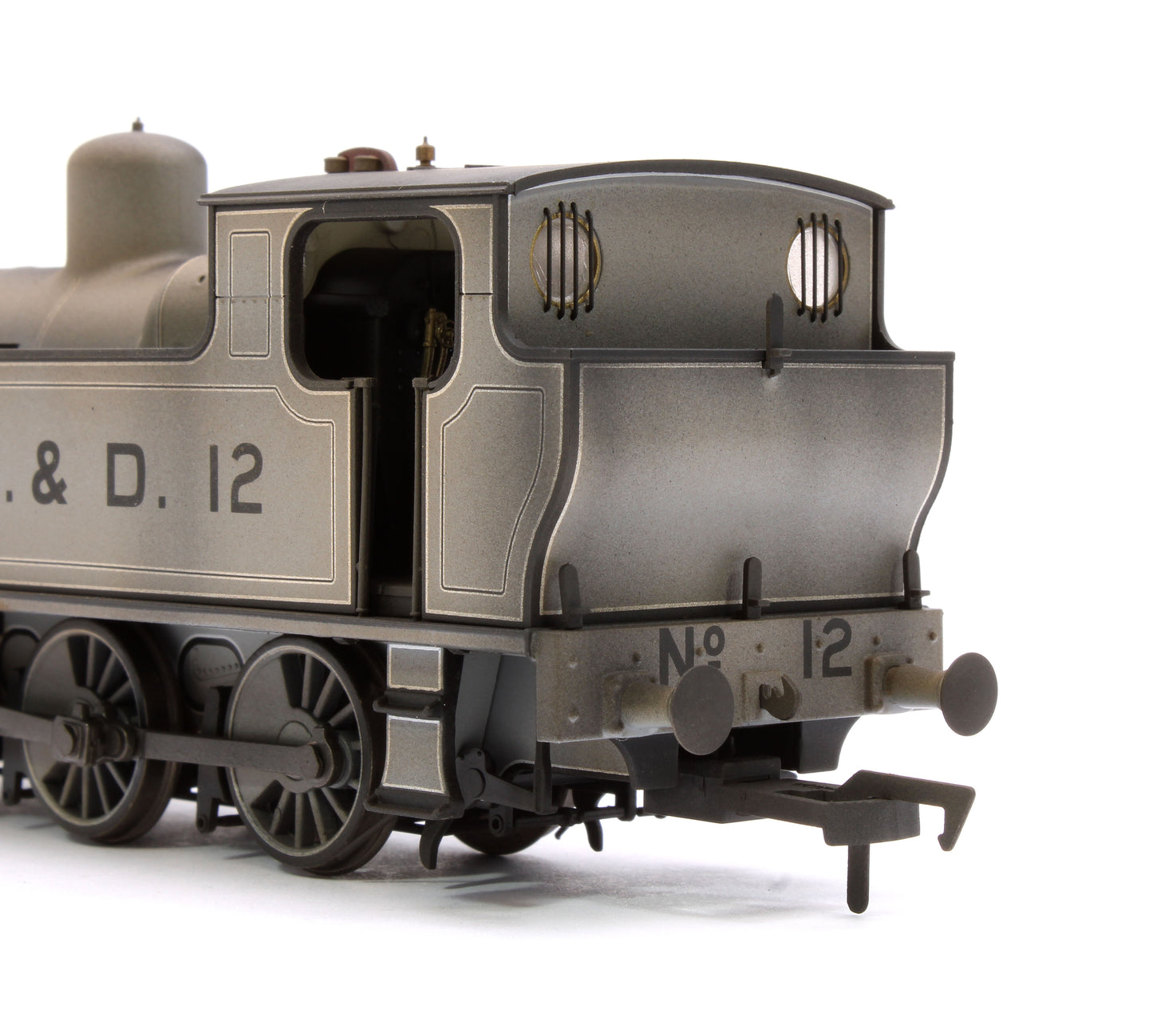 Custom Weathered Kerr, Stuart 'Victory' 0-6-0T Locomotive in Lined Grey, IW&D 12