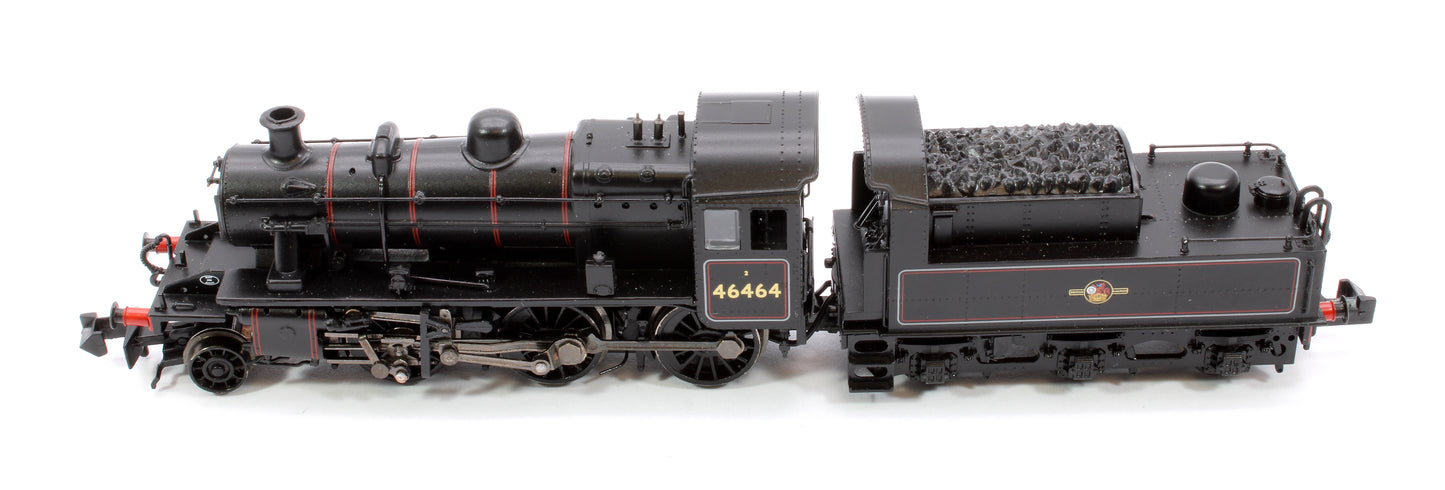 LMS Ivatt 2MT 46464 BR Lined Black (Late Crest) Steam Locomotive