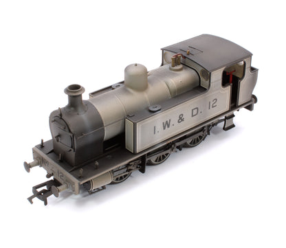 Custom Weathered Kerr, Stuart 'Victory' 0-6-0T Locomotive in Lined Grey, IW&D 12