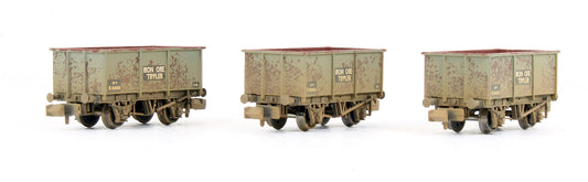 Pre-Owned Set Of 3 Steel Tippler Wagons BR Grey 'Iron Ore' (Weathered)