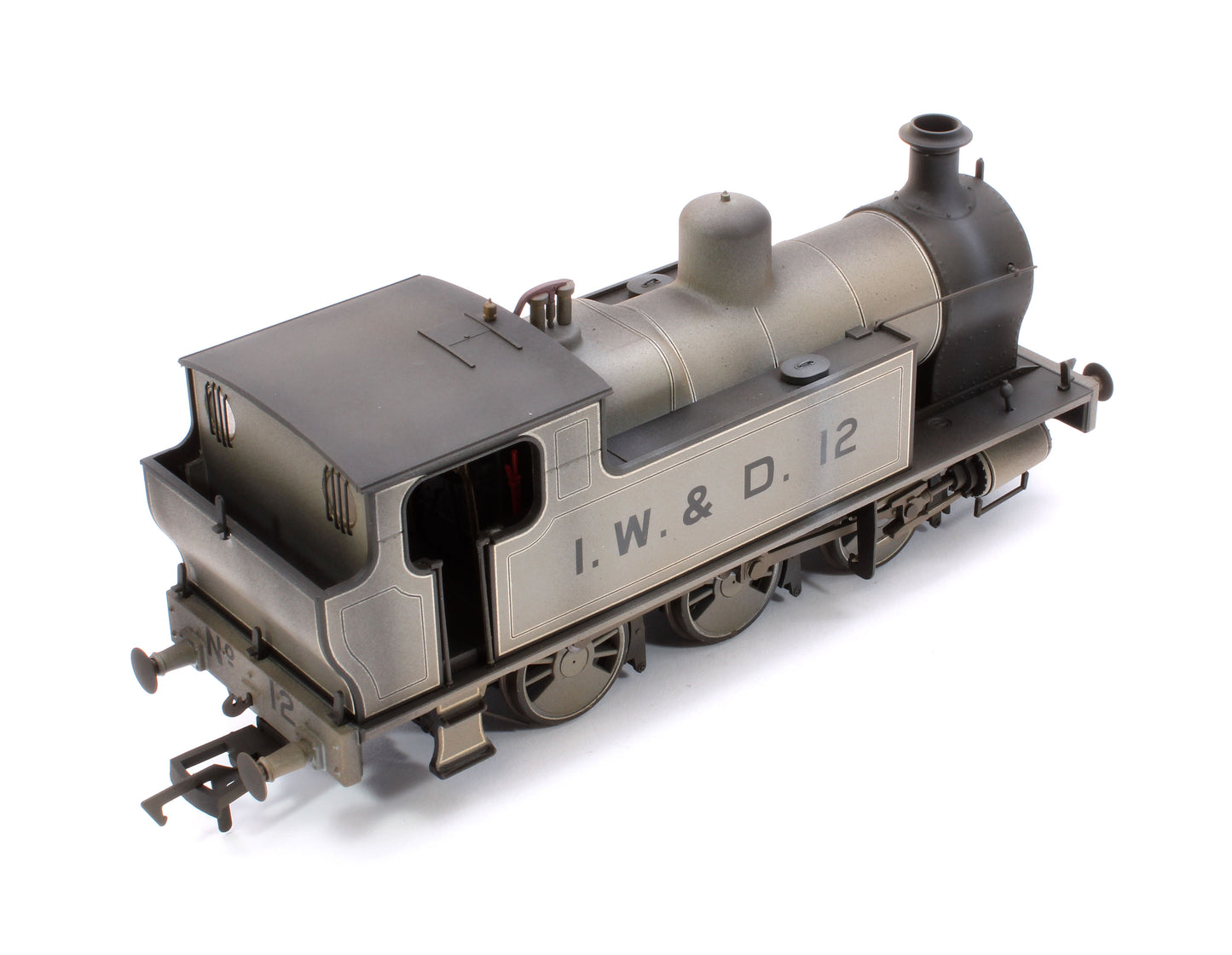 Custom Weathered Kerr, Stuart 'Victory' 0-6-0T Locomotive in Lined Grey, IW&D 12