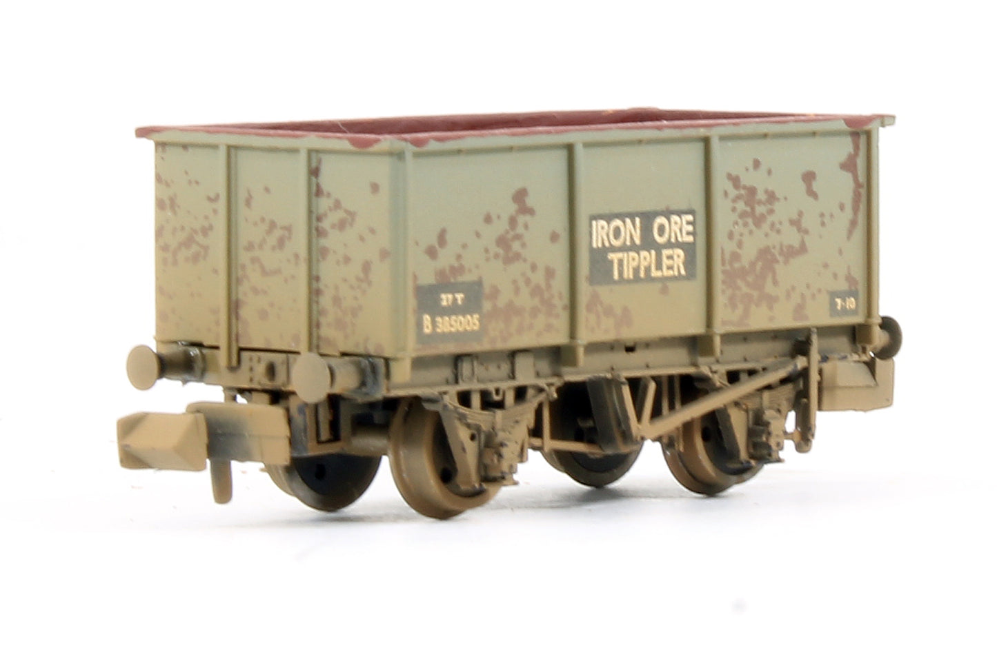 Pre-Owned Set Of 3 Steel Tippler Wagons BR Grey 'Iron Ore' (Weathered)