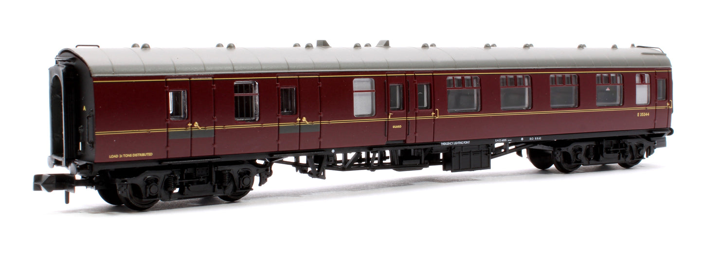 Pre-Owned BR Mk1 BSK Brake Second Corridor BR Maroon No. E35344