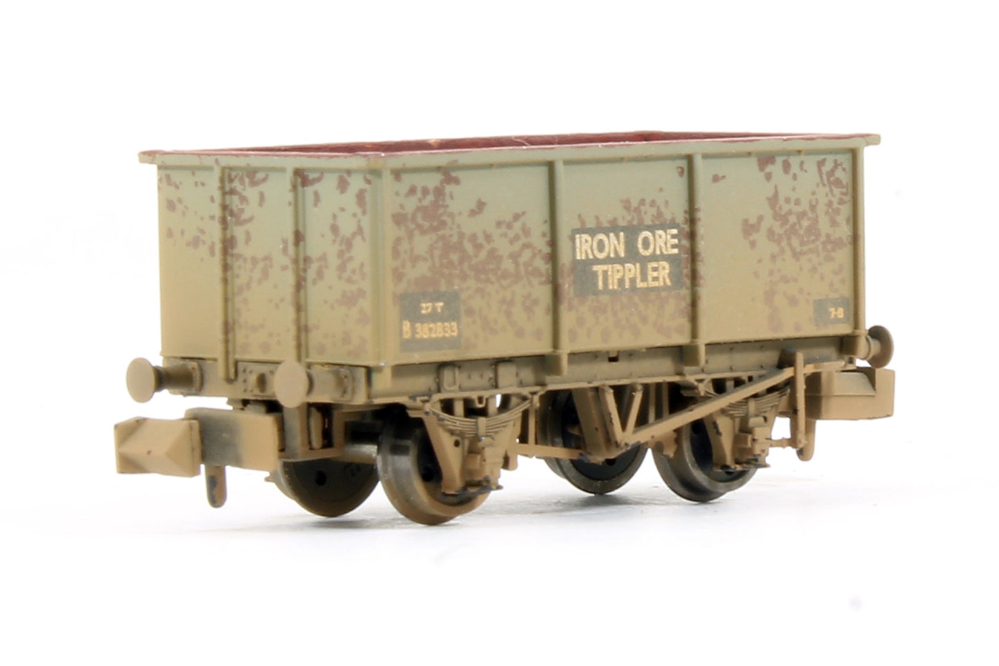 Pre-Owned Set Of 3 Steel Tippler Wagons BR Grey 'Iron Ore' (Weathered)
