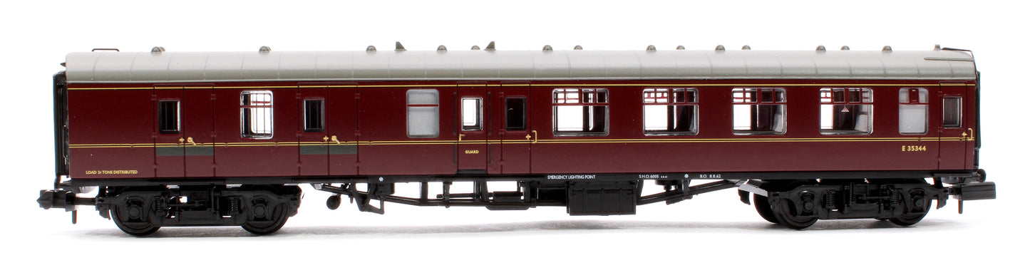 Pre-Owned BR Mk1 BSK Brake Second Corridor BR Maroon No. E35344