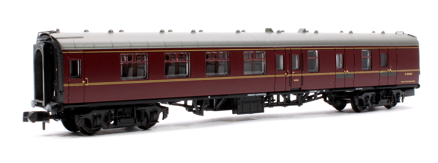 Pre-Owned BR Mk1 BSK Brake Second Corridor BR Maroon No. E35344