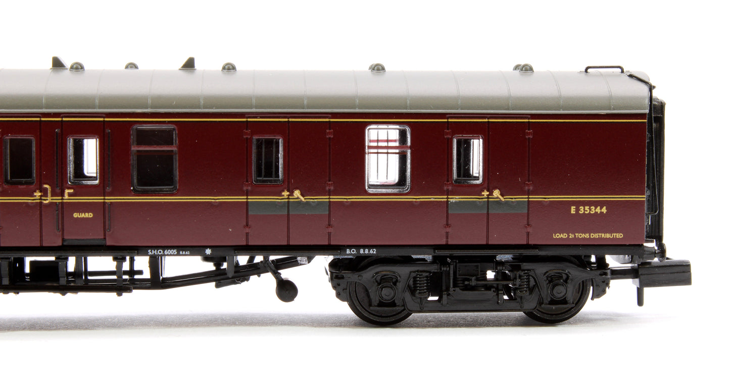 Pre-Owned BR Mk1 BSK Brake Second Corridor BR Maroon No. E35344