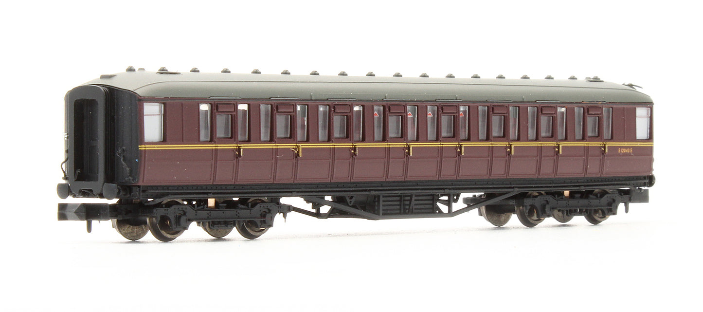Pre-Owned BR Maroon Gresley 2nd Class Coach 'E12043E'