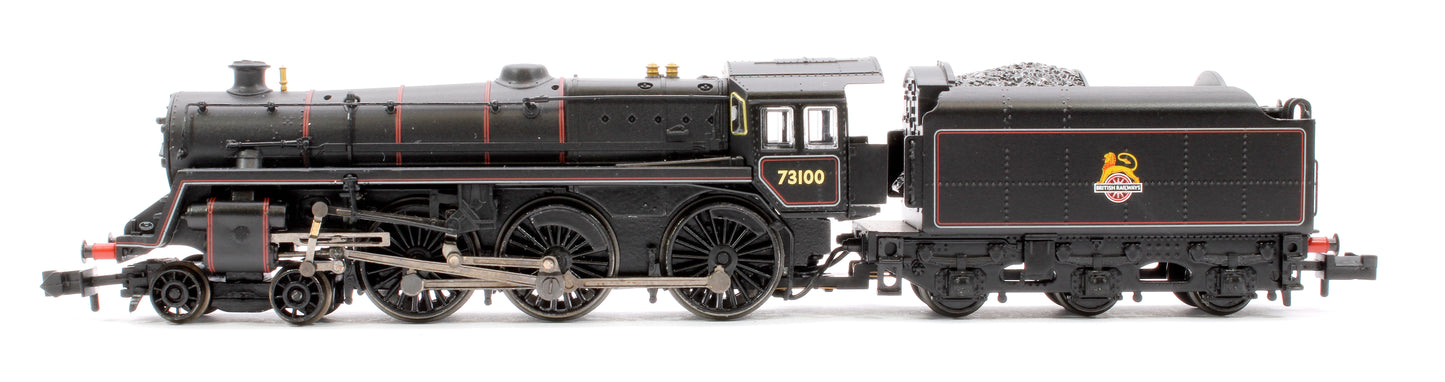 BR Standard 5MT with BR1B Tender 73100 BR Lined Black (Early Emblem) Steam Locomotive