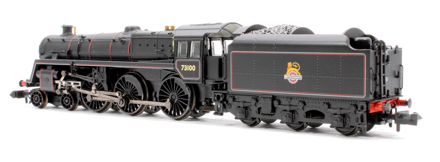 BR Standard 5MT with BR1B Tender 73100 BR Lined Black (Early Emblem) Steam Locomotive - Sound Fitted