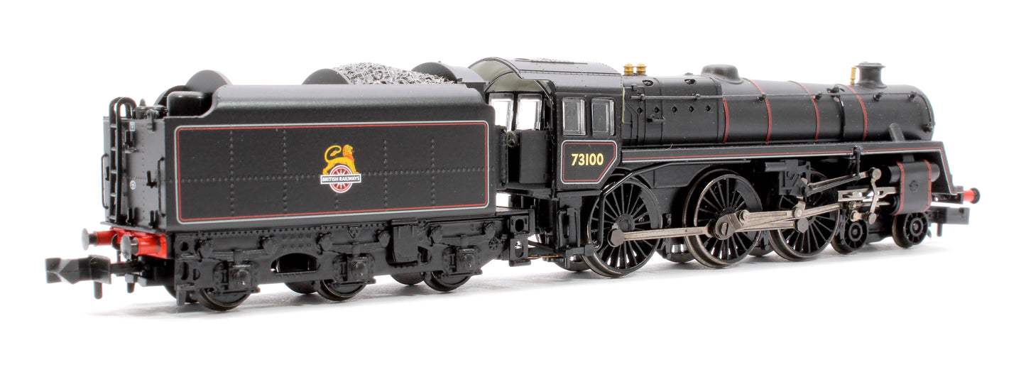 BR Standard 5MT with BR1B Tender 73100 BR Lined Black (Early Emblem) Steam Locomotive - Sound Fitted