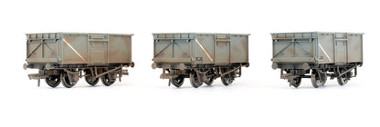 Pre-Owned 37-225Y Set Of 3 BR Mineral Wagons - Weathered - Exclusive Edition