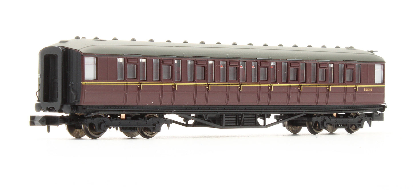 Pre-Owned BR Maroon Gresley 2nd Class Coach 'E12070E'