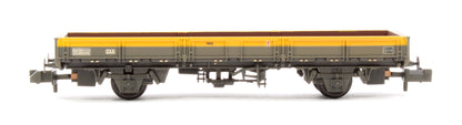 BR ZAA 'Pike' Open Wagon BR Engineers Grey & Yellow No.DC460019 - Weathered