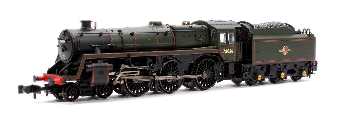 BR Standard 5MT with BR1 Tender 73026 BR Lined Green (Late Crest) Steam Locomotive